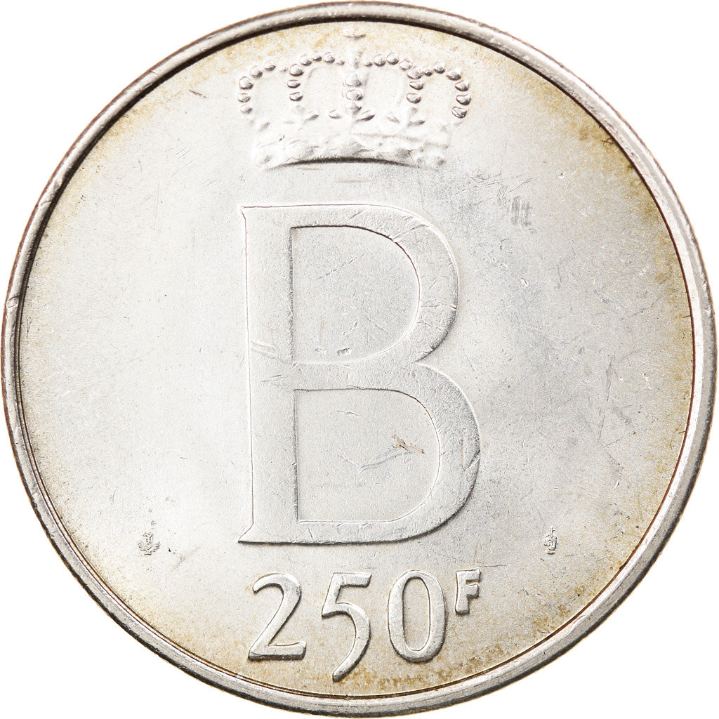 Münze, Belgien, 250 Francs, 250 Frank, 1976, SS+, Silber, KM:157.1