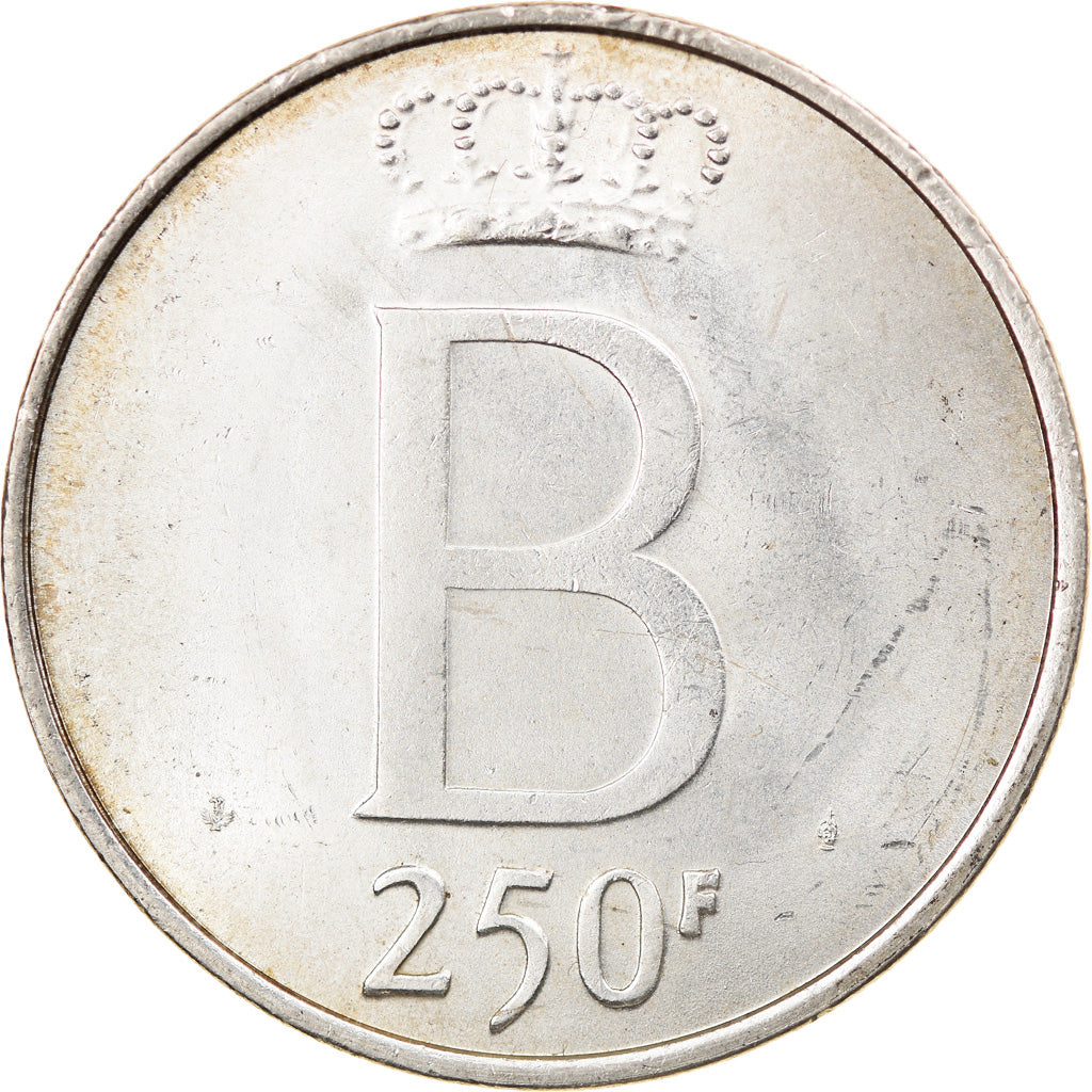Coin, Belgium, 250 Francs, 250 Frank, 1976, EF(40-45), Silver, KM:157.1