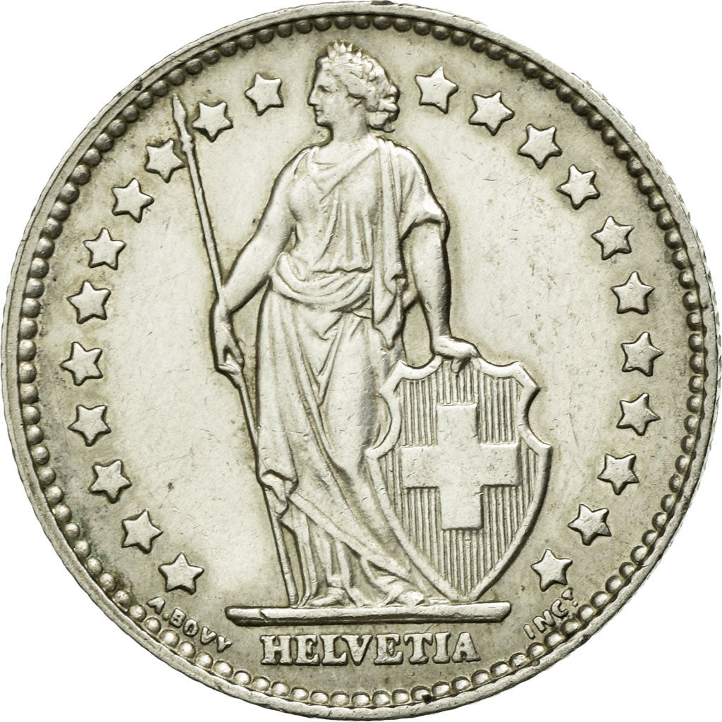 Coin, Switzerland, Franc, 1964, Bern, AU(55-58), Silver, KM:24