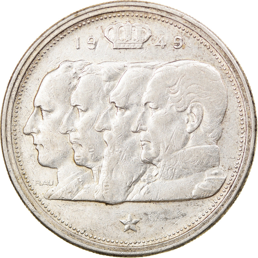 Coin, Belgium, 100 Francs, 100 Frank, 1949, EF(40-45), Silver, KM:139.1