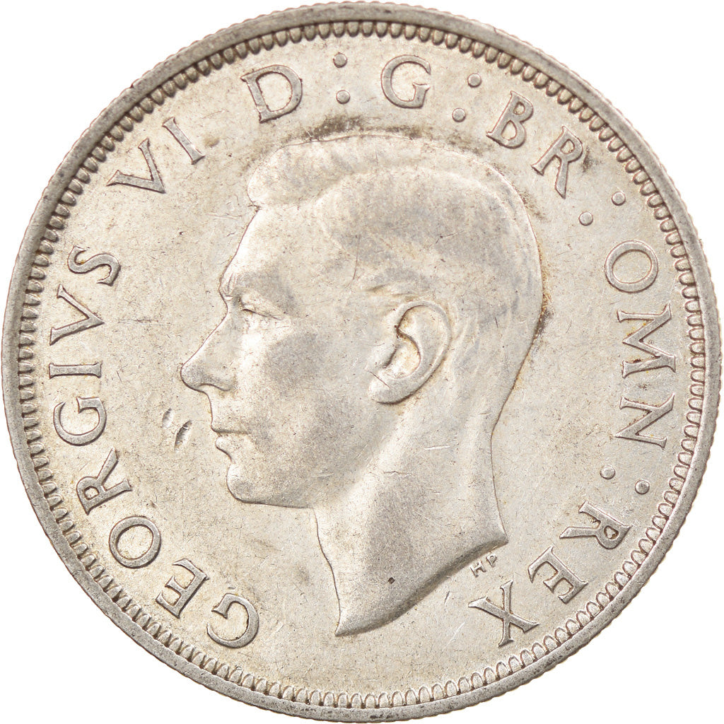 Coin, Great Britain, George VI, 1/2 Crown, 1944, EF(40-45), Silver, KM:856