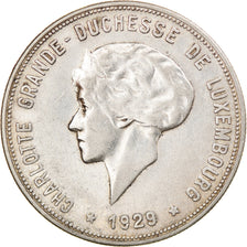 Coin, Luxembourg, Charlotte, 10 Francs, 1929, AU(50-53), Silver, KM:39