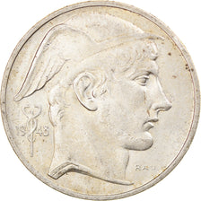 Coin, Belgium, 50 Francs, 50 Frank, 1948, EF(40-45), Silver, KM:136.1