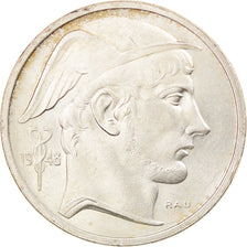 Coin, Belgium, 50 Francs, 50 Frank, 1948, AU(55-58), Silver, KM:137