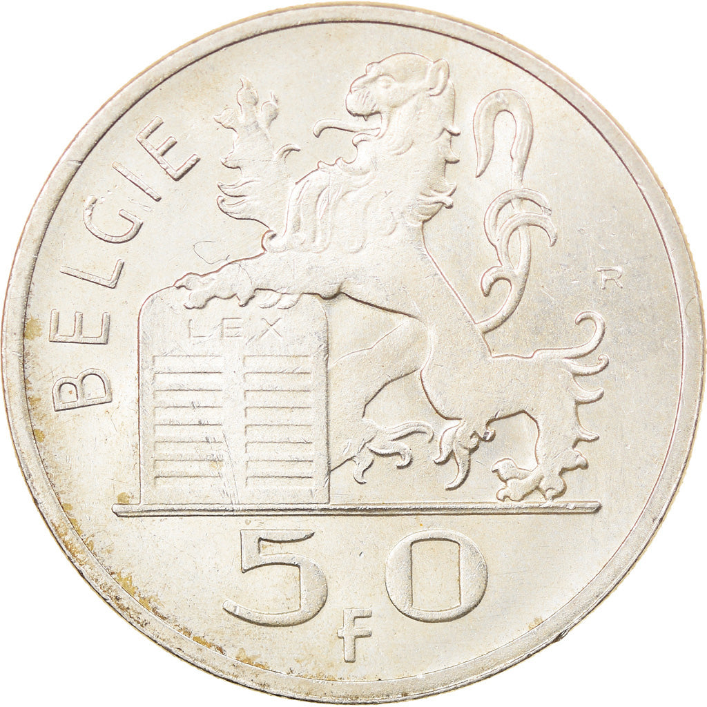 Coin, Belgium, 50 Francs, 50 Frank, 1948, AU(55-58), Silver, KM:137