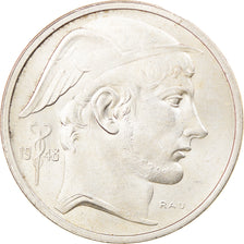 Coin, Belgium, 50 Francs, 50 Frank, 1948, AU(50-53), Silver, KM:137