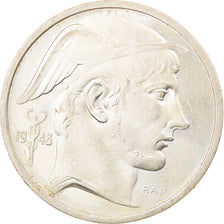 Moneta, Belgia, 50 Francs, 50 Frank, 1948, AU(50-53), Srebro, KM:137