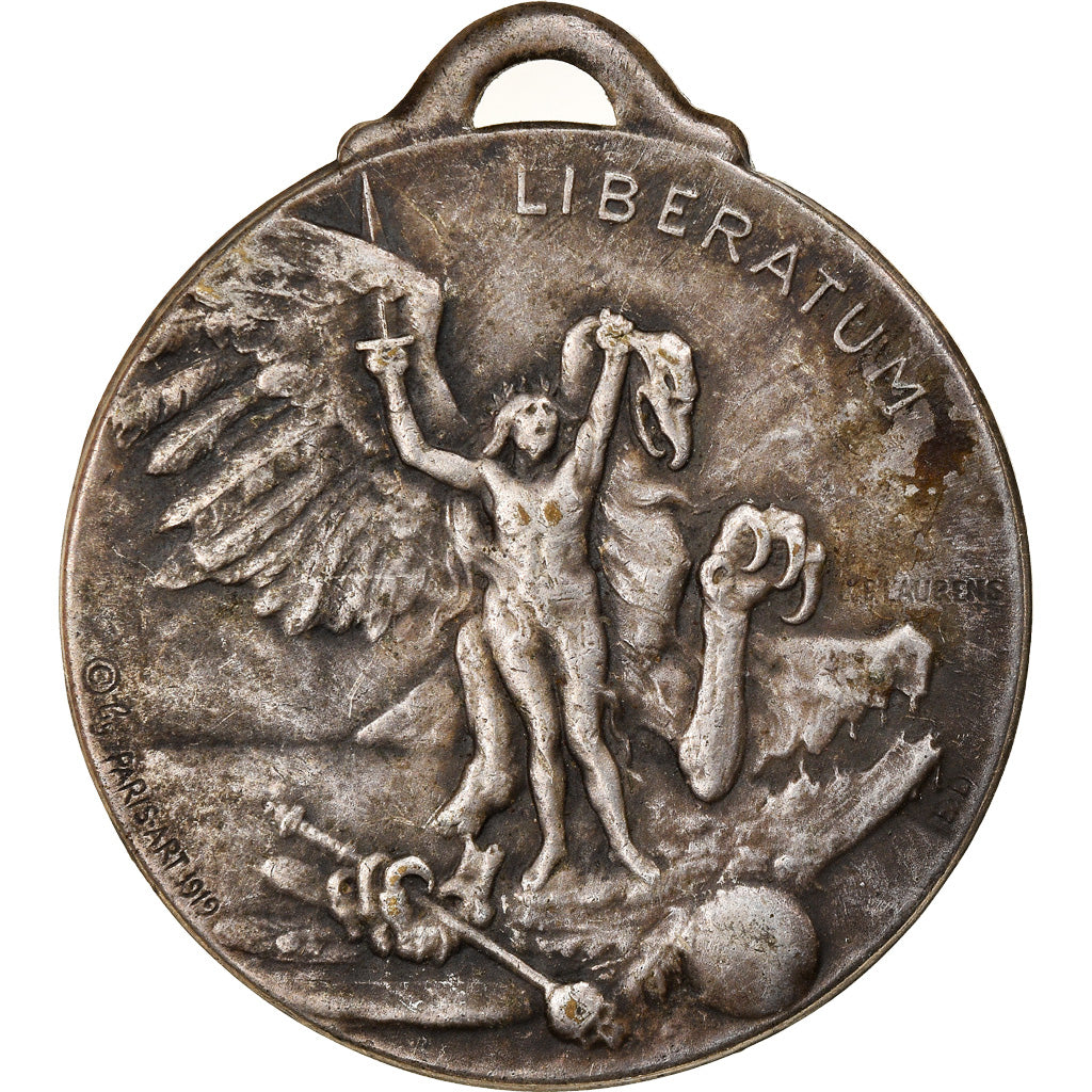 France, Médaille, Art Nouveau, Liberatum, Politics, Society, War, 1919