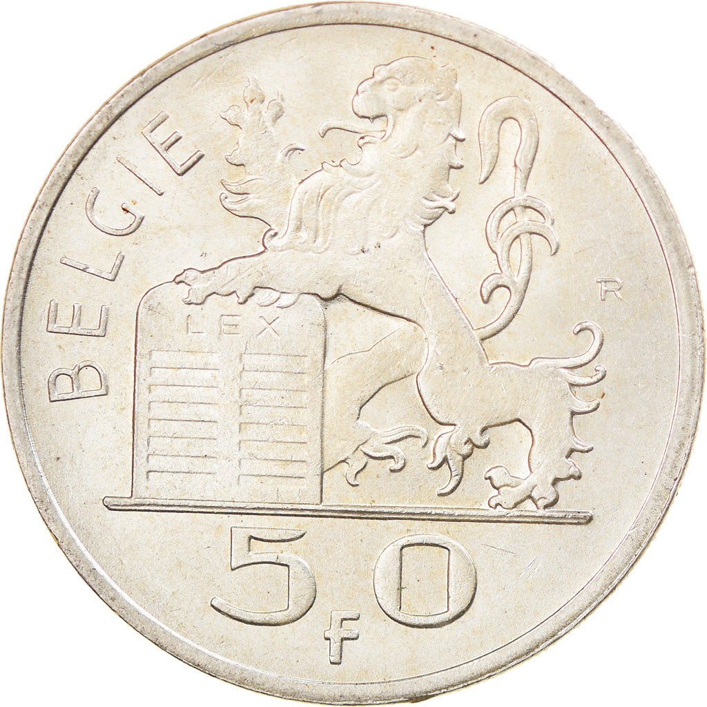 Coin, Belgium, 50 Francs, 50 Frank, 1948, EF(40-45), Silver, KM:137