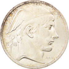 Coin, Belgium, 50 Francs, 50 Frank, 1948, EF(40-45), Silver, KM:137