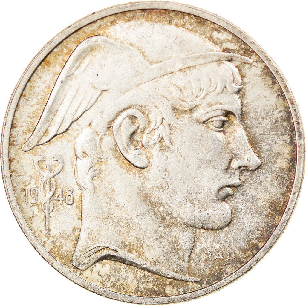 Coin, Belgium, 50 Francs, 50 Frank, 1948, VF(30-35), Silver, KM:137