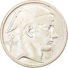 Münze, Belgien, 50 Francs, 50 Frank, 1949, SS, Silber, KM:136.1