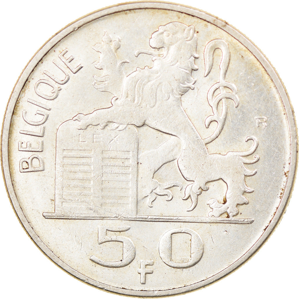 Moneta, Belgio, 50 Francs, 50 Frank, 1949, BB, Argento, KM:136.1