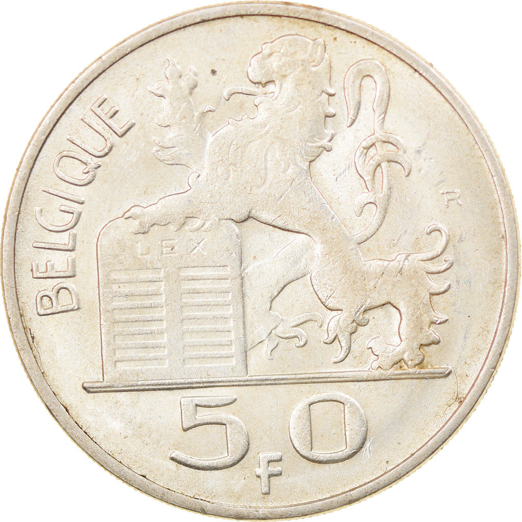 Coin, Belgium, 50 Francs, 50 Frank, 1949, EF(40-45), Silver, KM:136.1