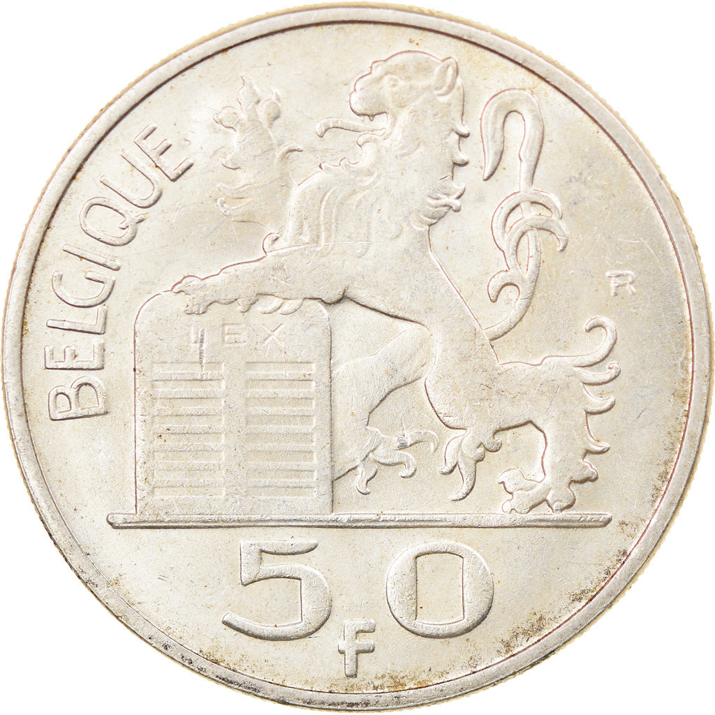 Monnaie, Belgique, 50 Francs, 50 Frank, 1949, TB+, Argent, KM:136.1