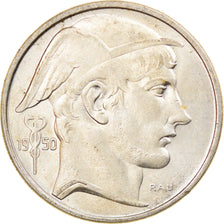 Moeda, Bélgica, 50 Francs, 50 Frank, 1950, AU(55-58), Prata, KM:137