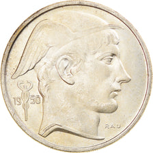 Moneda, Bélgica, 50 Francs, 50 Frank, 1950, MBC+, Plata, KM:137