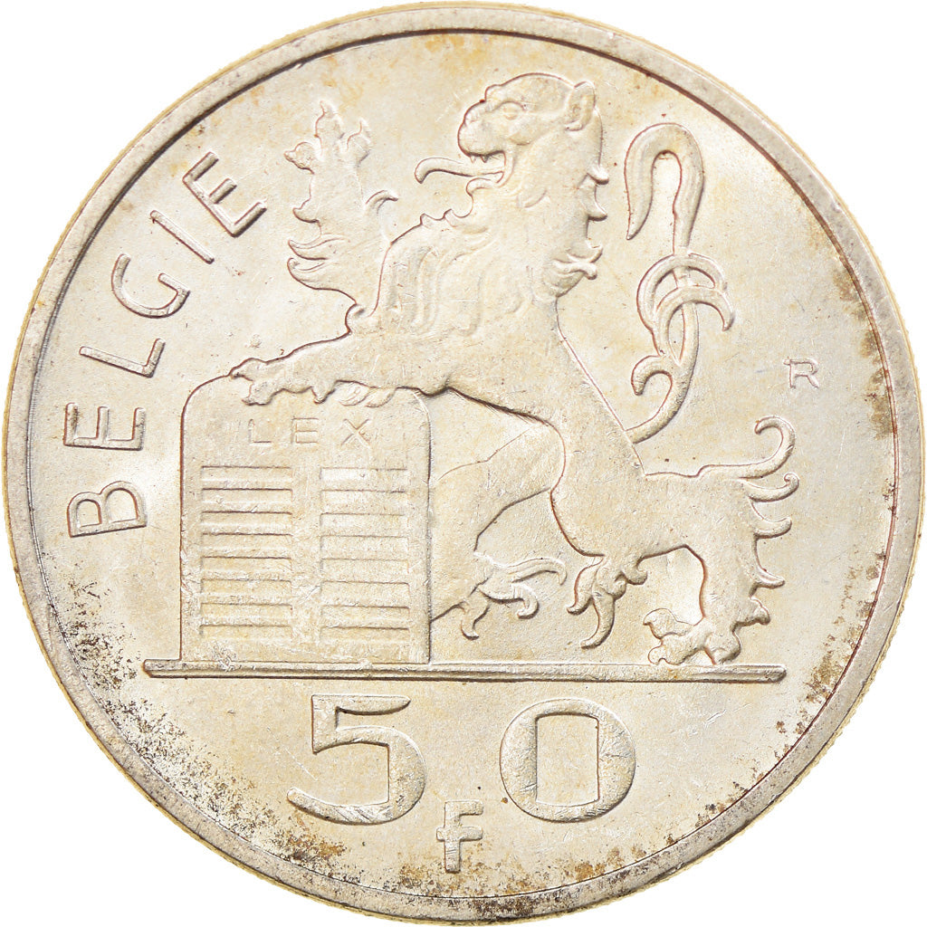 Monnaie, Belgique, 50 Francs, 50 Frank, 1950, TTB+, Argent, KM:137