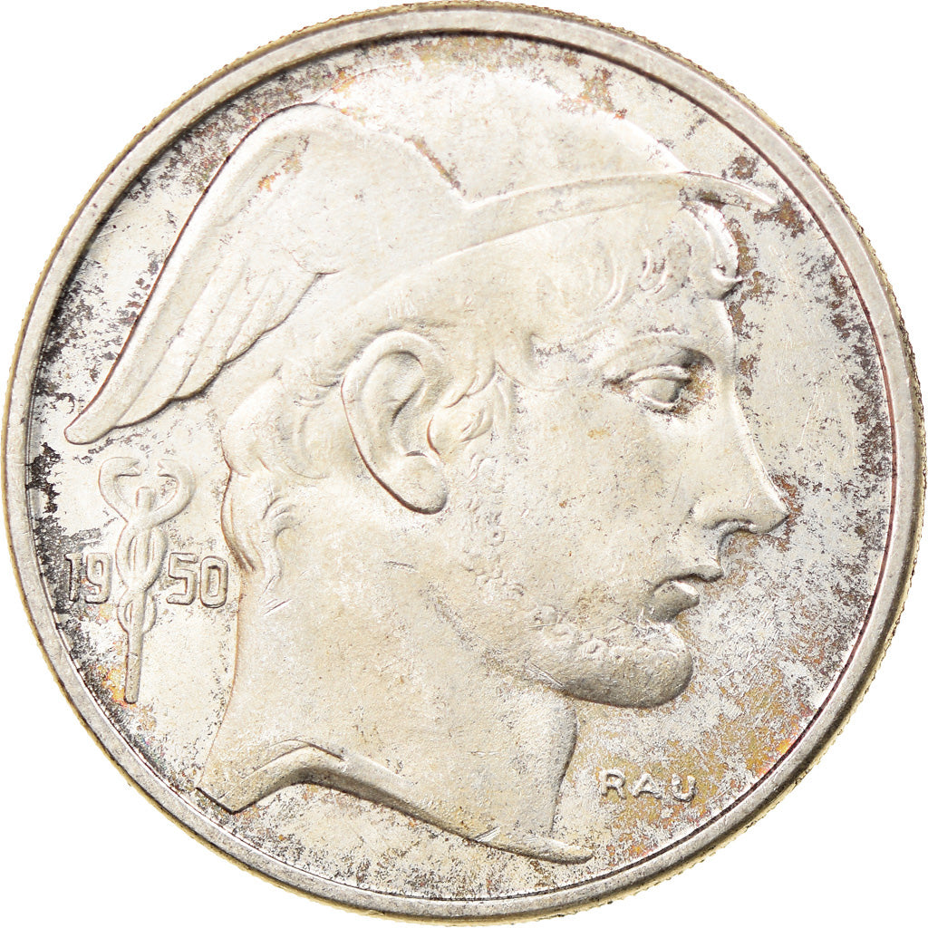 Münze, Belgien, 50 Francs, 50 Frank, 1950, SS+, Silber, KM:137