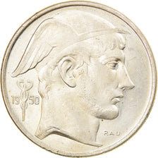 Moneta, Belgia, 50 Francs, 50 Frank, 1950, AU(55-58), Srebro, KM:137