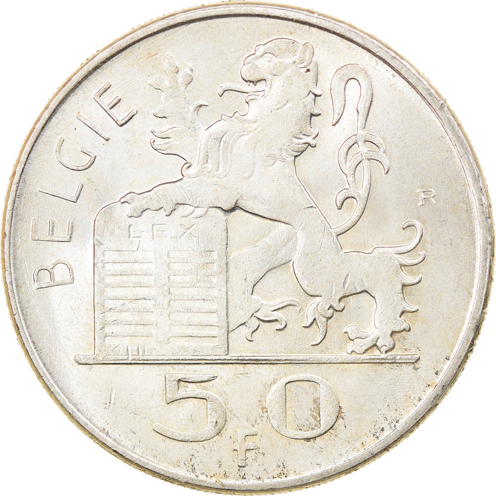Moneta, Belgio, 50 Francs, 50 Frank, 1950, BB, Argento, KM:137