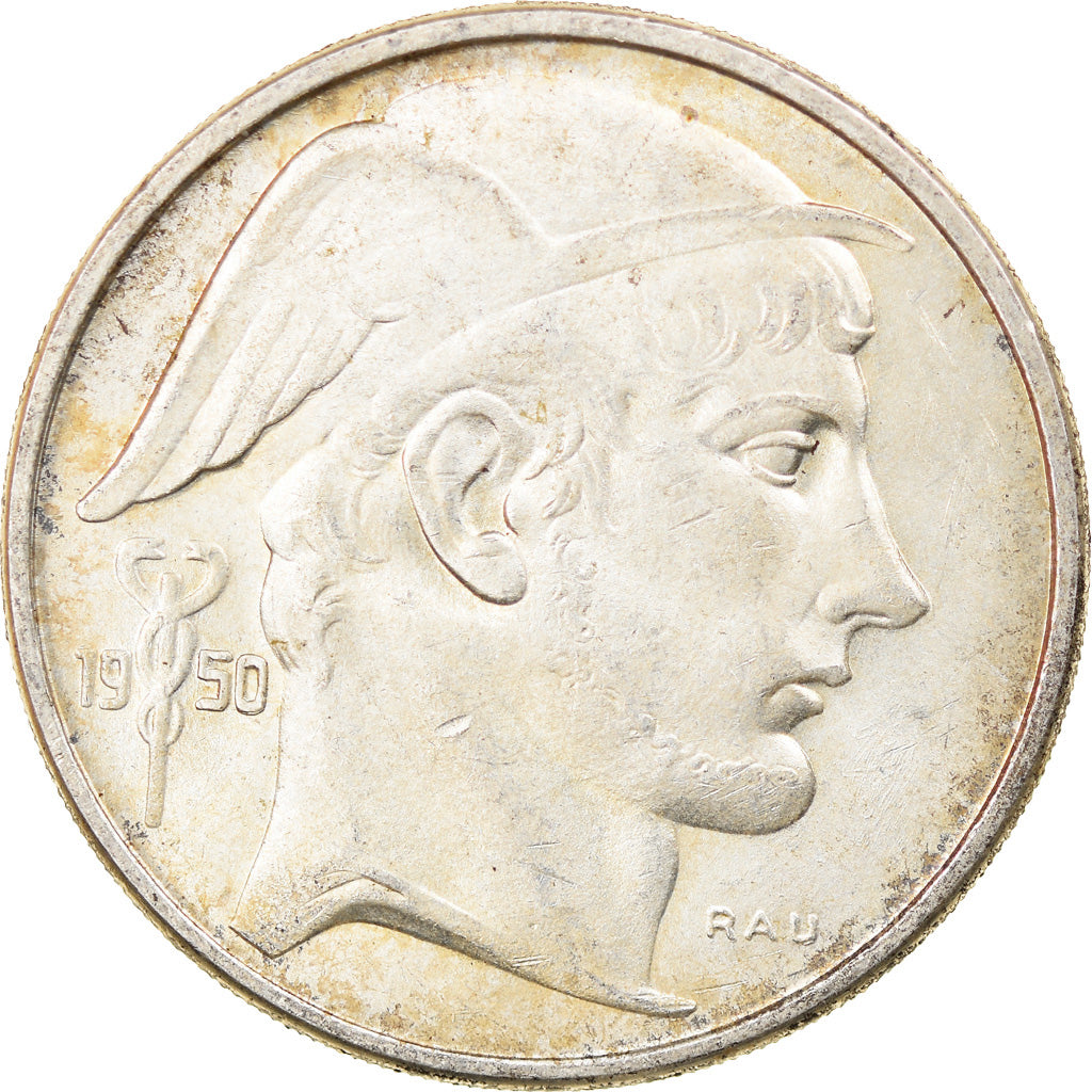 Coin, Belgium, 50 Francs, 50 Frank, 1950, VF(30-35), Silver, KM:137