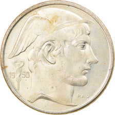 Moeda, Bélgica, 50 Francs, 50 Frank, 1950, EF(40-45), Prata, KM:137