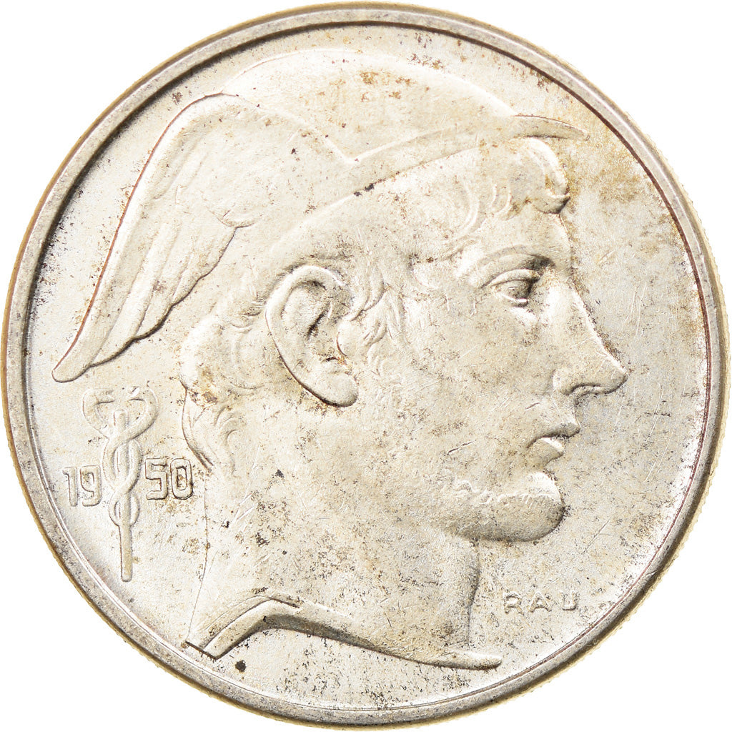 Coin, Belgium, 50 Francs, 50 Frank, 1950, EF(40-45), Silver, KM:137