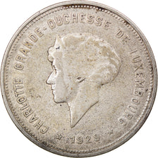 Coin, Luxembourg, Charlotte, 5 Francs, 1929, EF(40-45), Silver, KM:38