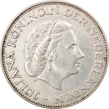Coin, Netherlands, Juliana, 2-1/2 Gulden, 1959, EF(40-45), Silver, KM:185