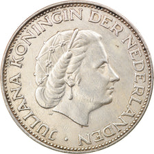 Moeda, Países Baixos, Juliana, 2-1/2 Gulden, 1960, AU(50-53), Prata, KM:185