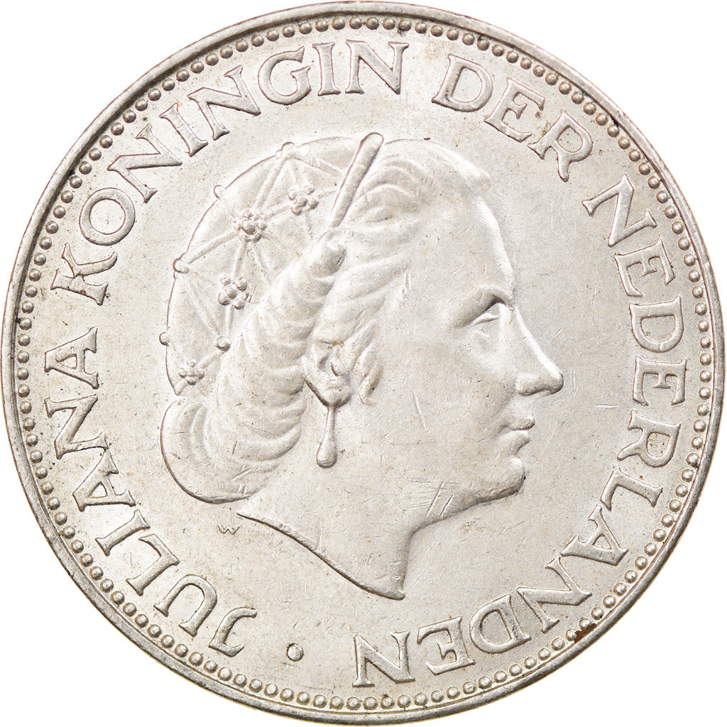 Monnaie, Pays-Bas, Juliana, 2-1/2 Gulden, 1960, TTB, Argent, KM:185