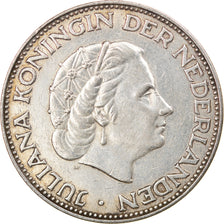 Coin, Netherlands, Juliana, 2-1/2 Gulden, 1960, EF(40-45), Silver, KM:185