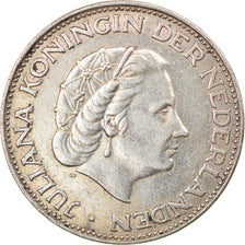 Coin, Netherlands, Juliana, 2-1/2 Gulden, 1960, EF(40-45), Silver, KM:185