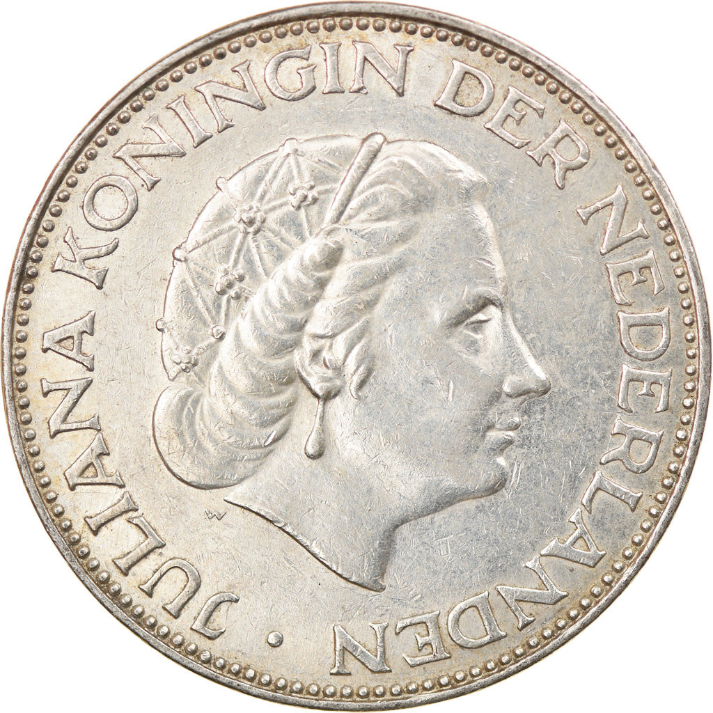 Monnaie, Pays-Bas, Juliana, 2-1/2 Gulden, 1960, TTB, Argent, KM:185