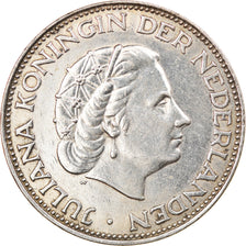 Moneda, Países Bajos, Juliana, 2-1/2 Gulden, 1960, MBC+, Plata, KM:185