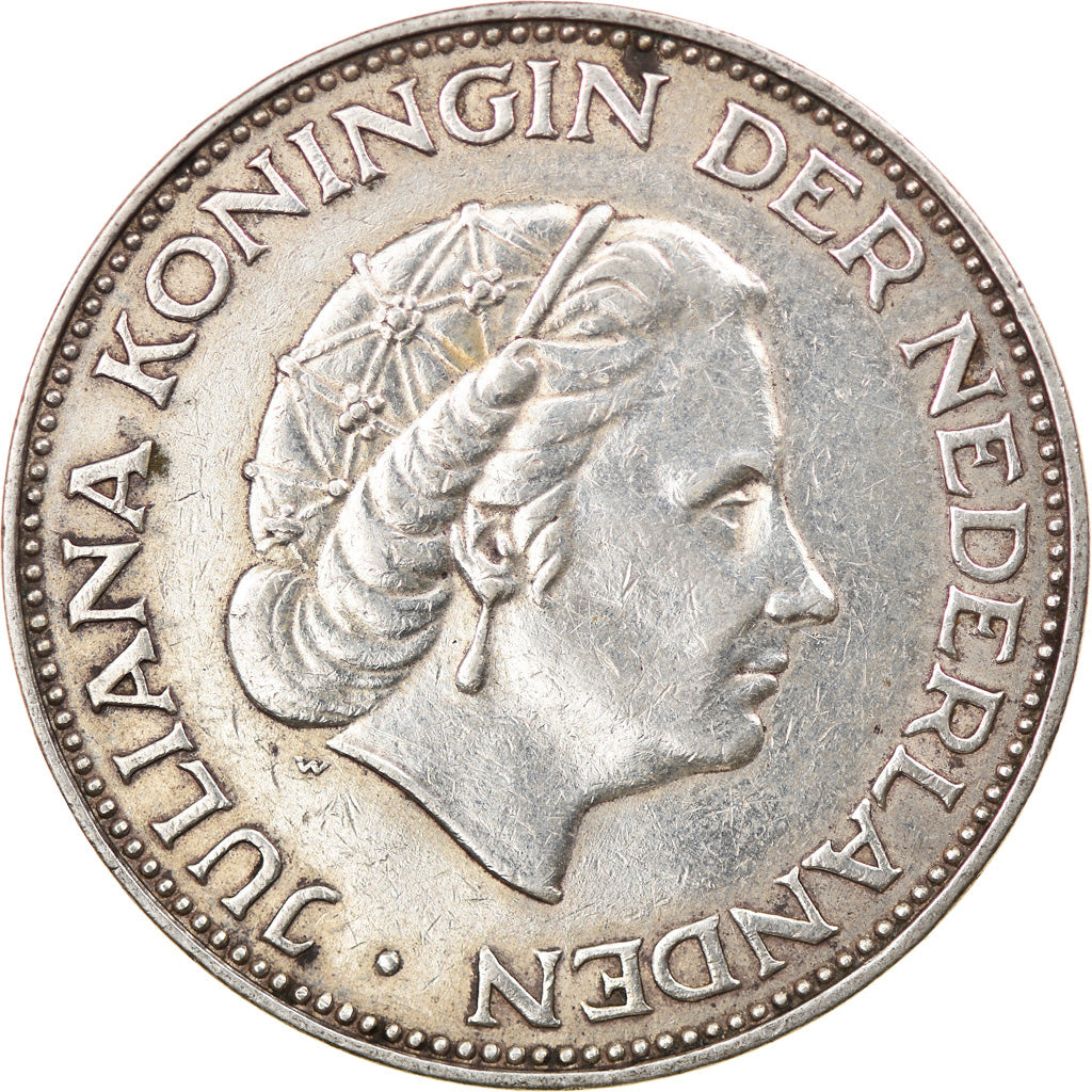 Monnaie, Pays-Bas, Juliana, 2-1/2 Gulden, 1960, TTB, Argent, KM:185