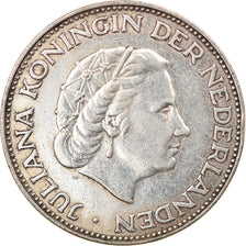 Coin, Netherlands, Juliana, 2-1/2 Gulden, 1960, EF(40-45), Silver, KM:185