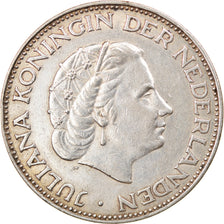 Moneta, Holandia, Juliana, 2-1/2 Gulden, 1961, EF(40-45), Srebro, KM:185