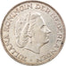 Coin, Netherlands, Juliana, 2-1/2 Gulden, 1961, EF(40-45), Silver, KM:185