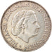 Coin, Netherlands, Juliana, 2-1/2 Gulden, 1961, EF(40-45), Silver, KM:185