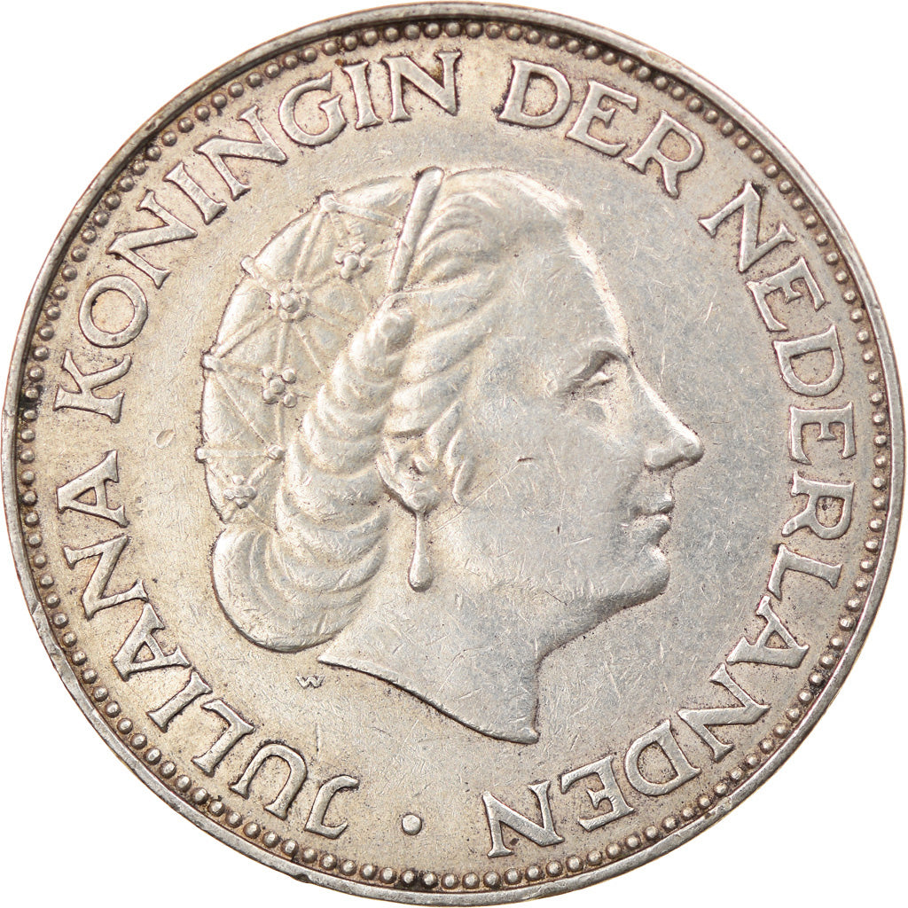 Monnaie, Pays-Bas, Juliana, 2-1/2 Gulden, 1961, TTB, Argent, KM:185