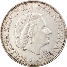 Münze, Niederlande, Juliana, 2-1/2 Gulden, 1961, SS, Silber, KM:185