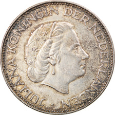 Coin, Netherlands, Juliana, 2-1/2 Gulden, 1961, EF(40-45), Silver, KM:185