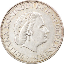Moeda, Países Baixos, Juliana, 2-1/2 Gulden, 1962, EF(40-45), Prata, KM:185