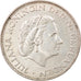 Coin, Netherlands, Juliana, 2-1/2 Gulden, 1962, EF(40-45), Silver, KM:185