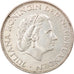 Moneda, Países Bajos, Juliana, 2-1/2 Gulden, 1962, MBC, Plata, KM:185