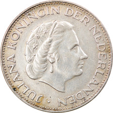 Coin, Netherlands, Juliana, 2-1/2 Gulden, 1962, EF(40-45), Silver, KM:185