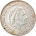 Coin, Netherlands, Juliana, 2-1/2 Gulden, 1962, EF(40-45), Silver, KM:185