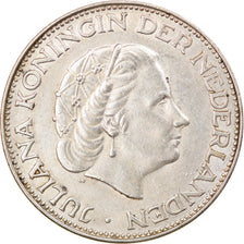 Munten, Nederland, Juliana, 2-1/2 Gulden, 1963, ZF+, Zilver, KM:185